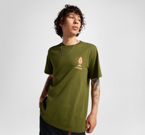 Converse All Star Tree T-shirt Grøn | 56741ERDA