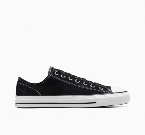 Converse CONS Chuck Taylor All Star Pro Ruskind Sort Sort Hvide | 01578ZXRV