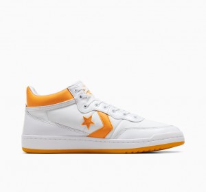 Converse CONS Fastbreak Pro Læder Hvide Lysegul Hvide | 52916RKFN