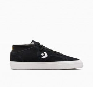 Converse CONS Louie Lopez Pro Mid Sort Sort Hvide | 05734SXMC