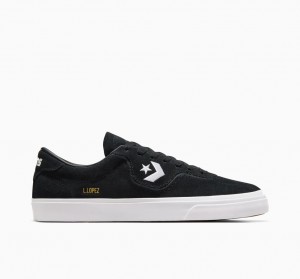 Converse CONS Louie Lopez Pro Sort Sort Hvide | 10435WQCN