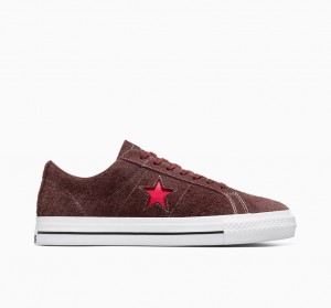 Converse CONS One Star Pro Brune Hvide Rød | 28537WUTR