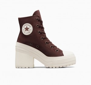 Converse Chuck 70 De Luxe Heel Ruskind Brune | 45913RTMA