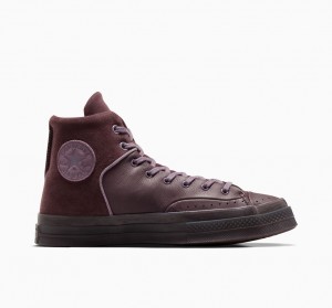 Converse Chuck 70 Marquis Læder Grå | 98142FWBZ