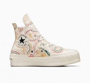 Converse Chuck 70 Plus Crafted Evolution Sort Lyserød | 74625VODX