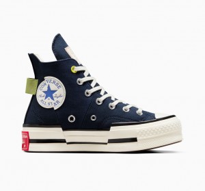 Converse Chuck 70 Plus Heel Loop Mørkeblå Sort | 53142GPKN