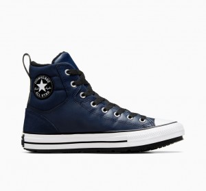 Converse Chuck Taylor All Star Berkshire Boot Obsidian Sort Hvide | 85960NEAB