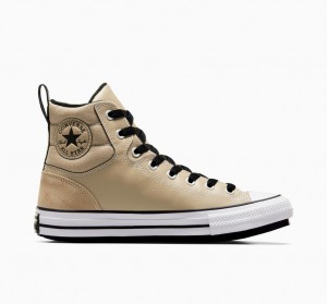 Converse Chuck Taylor All Star Berkshire Boot Khaki Sort Hvide | 67540ULSO