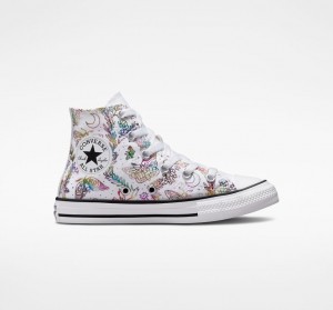 Converse Chuck Taylor All Star Butterfly Shine Hvide Lyserød Lilla Blå | 35419DQEI