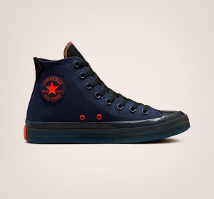 Converse Chuck Taylor All Star CX Stretch Canvas Mørkeblå Sort Mango | 67031CXPH