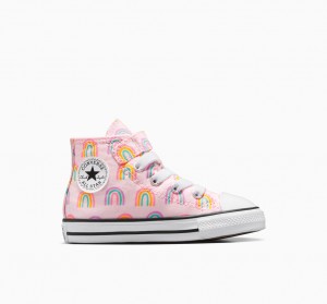 Converse Chuck Taylor All Star Easy-On Rainbows Lyserød | 05739JWZI