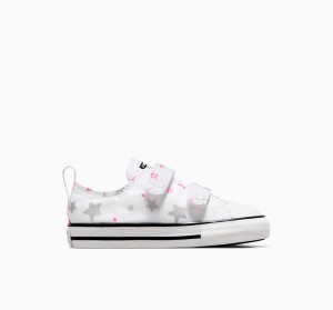 Converse Chuck Taylor All Star Easy On Sparkle Hvide Lyserød Hvide | 54728TVSW