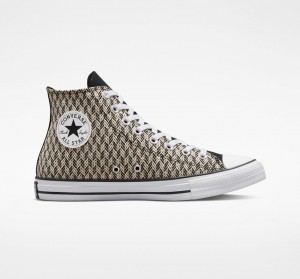 Converse Chuck Taylor All Star Herringbone Sort Hvide | 72316TZQO