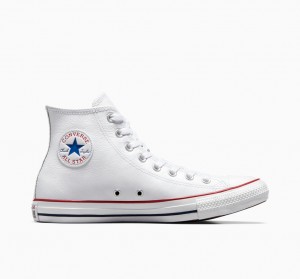 Converse Chuck Taylor All Star Læder Hvide | 96018LUNH