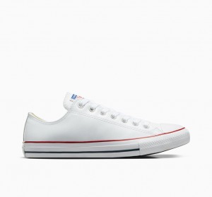 Converse Chuck Taylor All Star Læder Hvide | 56340EKNY