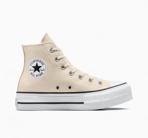 Converse Chuck Taylor All Star Lift Platform Hvide Sort | 16920ECPI