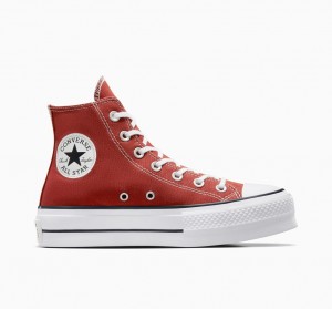 Converse Chuck Taylor All Star Lift Platform Rød Hvide Sort | 94067XTPQ