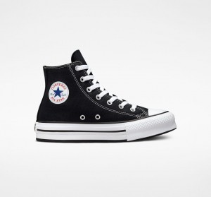 Converse Chuck Taylor All Star Lift Platform Sort Hvide Sort | 05627HJIK