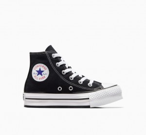 Converse Chuck Taylor All Star Lift Platform Sort Hvide Sort | 36092ENLD