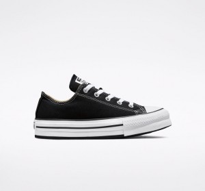 Converse Chuck Taylor All Star Lift Platform Sort Hvide Sort | 93517DZNM