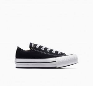 Converse Chuck Taylor All Star Lift Platform Sort Hvide Sort | 85746DMZH