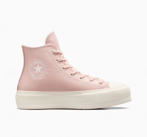 Converse Chuck Taylor All Star Lift Platform Bold Stitch Lyserød Lyserød | 27063CWST