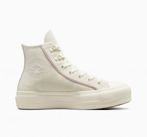 Converse Chuck Taylor All Star Lift Platform Ruskind Egret / Phantom Violet / Egret | 81049EWSR