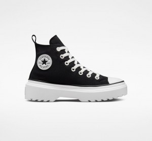 Converse Chuck Taylor All Star Lugged Lift Platform Canvas Sort Sort Hvide | 10352KRWQ