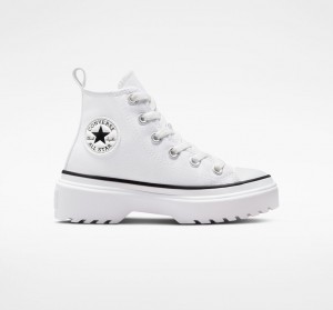 Converse Chuck Taylor All Star Lugged Lift Platform Canvas Hvide Hvide Sort | 09761CRFU