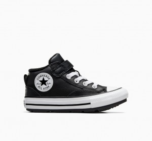 Converse Chuck Taylor All Star Malden Street Boot Sort Sort Hvide | 47280HPWK