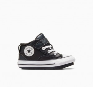 Converse Chuck Taylor All Star Malden Street Boot Sort Sort Hvide | 97436NKBD