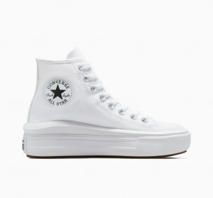 Converse Chuck Taylor All Star Move Platform Hvide Sort | 03894WQCS