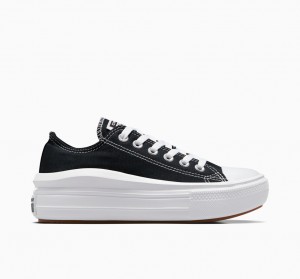 Converse Chuck Taylor All Star Move Platform Sort Hvide Hvide | 53619YPDU