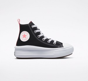 Converse Chuck Taylor All Star Move Platform Sort Lyserød Hvide | 45963EKJG