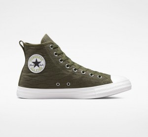 Converse Chuck Taylor All Star Quiltet Grøn | 81690ZVAL