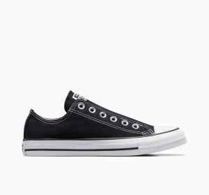 Converse Chuck Taylor All Star Slip Sort Hvide Sort | 67350VOSJ