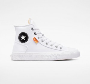 Converse Chuck Taylor Alt Star Canvas Hvide Sort Hvide | 53267DGVB