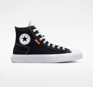 Converse Chuck Taylor Alt Star Canvas Sort Hvide Hvide | 78605AOWR