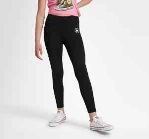 Converse Chuck Taylor Patch High Rise Leggings Sort | 24069ZPBD