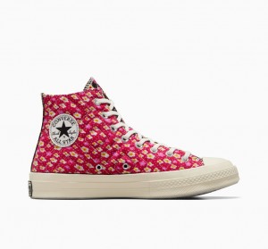 Converse Converse Upcycled Floral Chuck 70 Sort Rød Blå | 89762XYZA