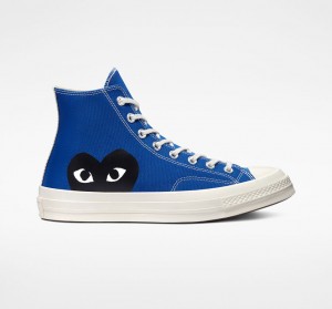 Converse Converse x Comme des Garçons PLAY Chuck 70 Blå Sort | 56089WBPI