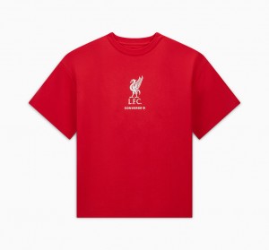 Converse Converse x LFC Loose-Fit T-Shirt Tomato | 94682TBLE