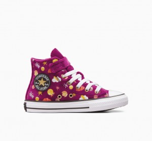 Converse Converse x Wonka Chuck Taylor All Star Easy On Lilla Guld Hvide | 61920IHDS