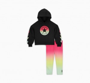 Converse Gradient Hoodie & Leggings Set Lyserød | 42917DHAS