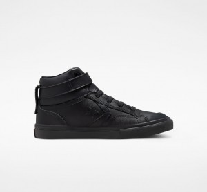 Converse Pro Blaze Páskové Læder Sort Sort Sort | 25346KNZD