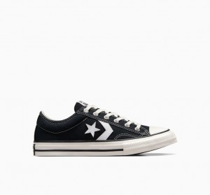 Converse Star Player 76 Sort Hvide | 85907UGJO