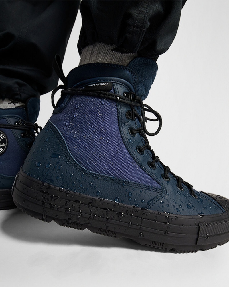 Converse All Star All Terrain Obsidian Blå | 58617GLHV