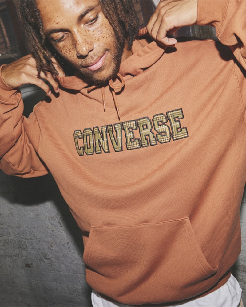 Converse All Star Logo Namesake Hoodie Tawny Owl | 94562OAHL