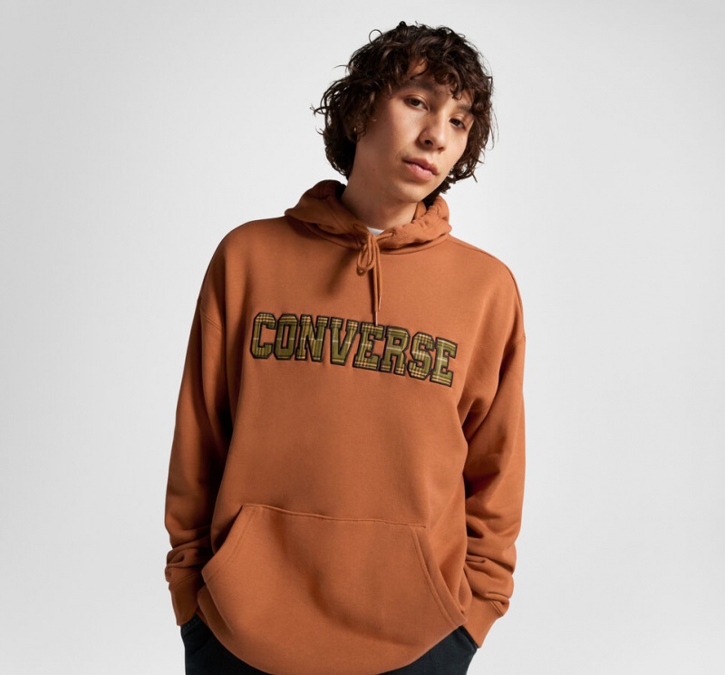 Converse All Star Logo Namesake Hoodie Tawny Owl | 94562OAHL