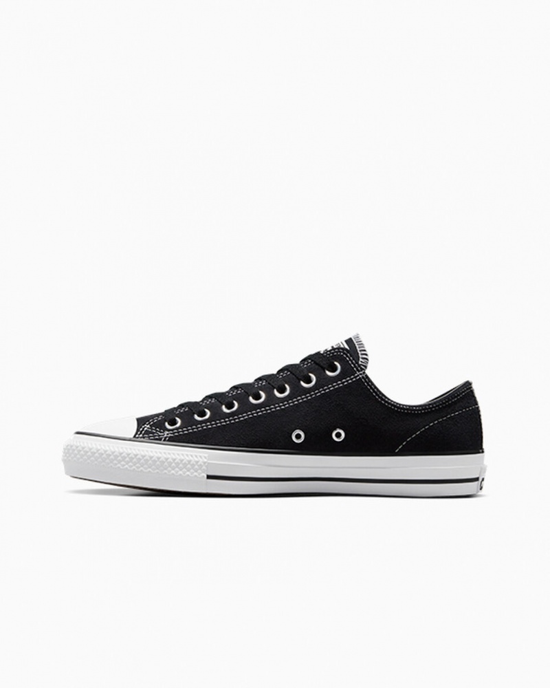 Converse CONS Chuck Taylor All Star Pro Ruskind Sort Sort Hvide | 97256CEXR